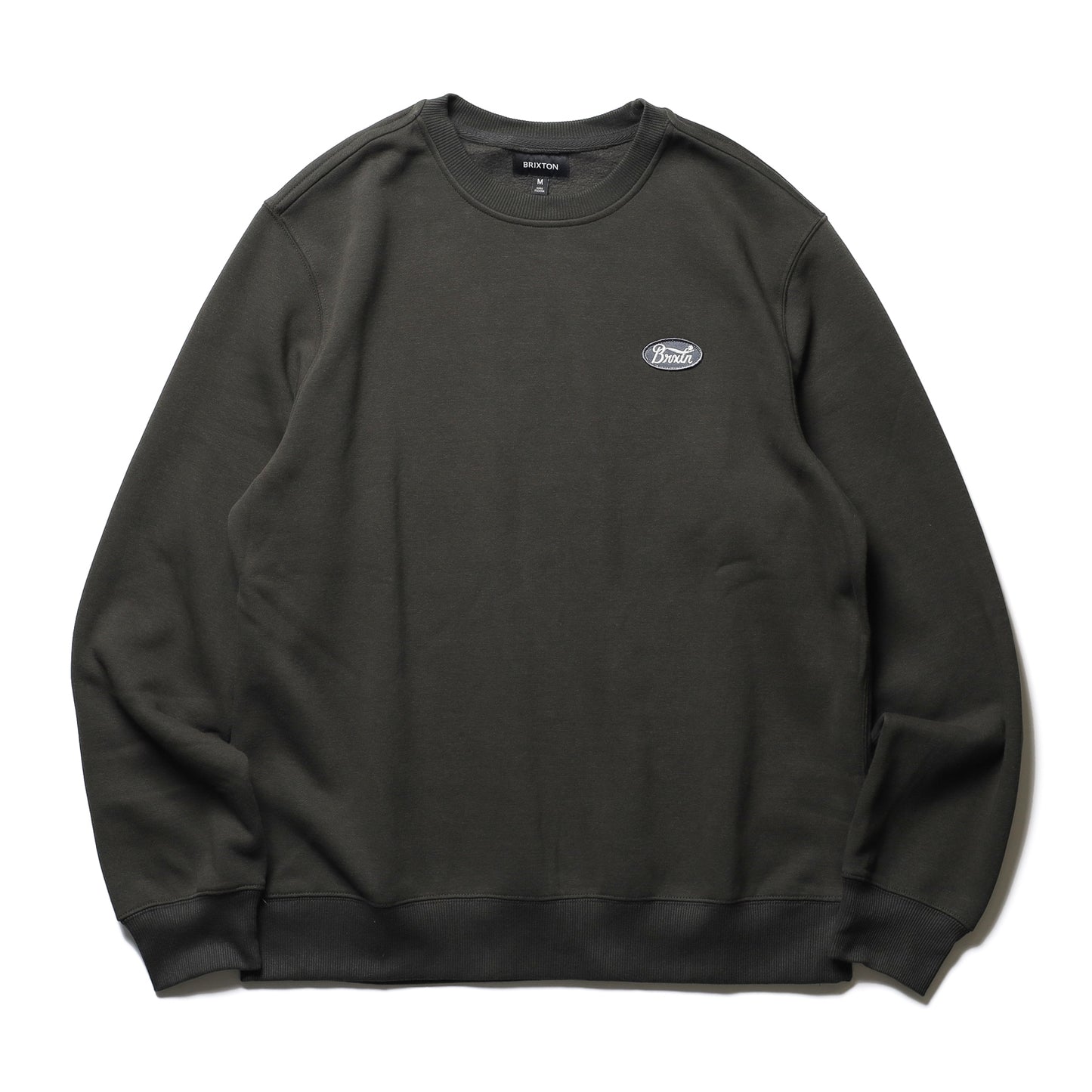 BRIXTON / PARSONS PATCH CREW SWEAT (WASHED BLACK)