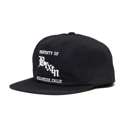 BRIXTON / HOME TEAM HP SNAPBACK CAP (BLACK)