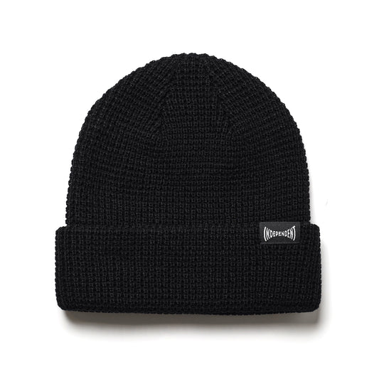 INDEPENDENT / BUILT TO GRIND WAFFLE BEANIE (BLACK)
