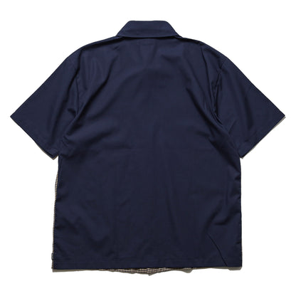 BRIXTON / CRU S/S WVN (CLASSIC NAVY COLOR BLOCKED)