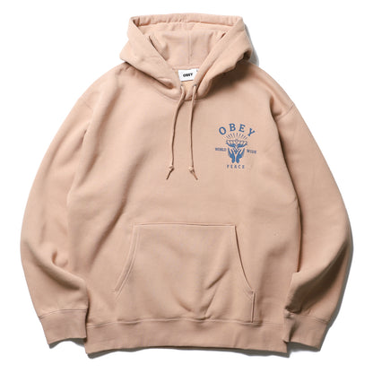 OBEY / OBEY LOTUS WITH HANDS HOODIE (WARM TAUPE)