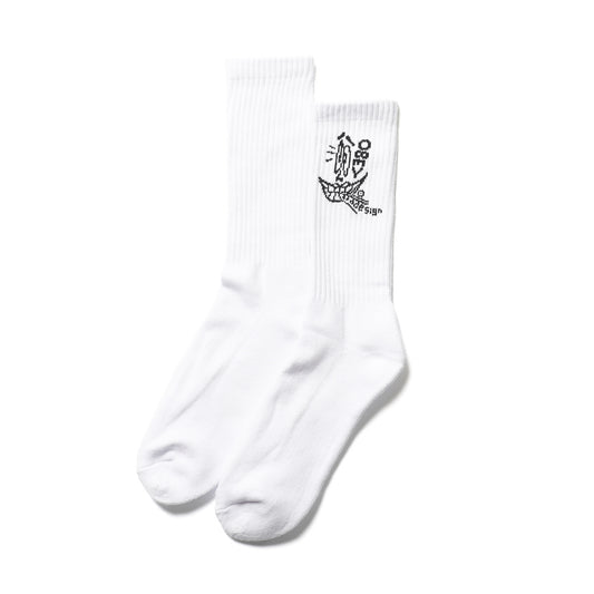 OBEY / DDDESIGN SOCKS (WHITE)