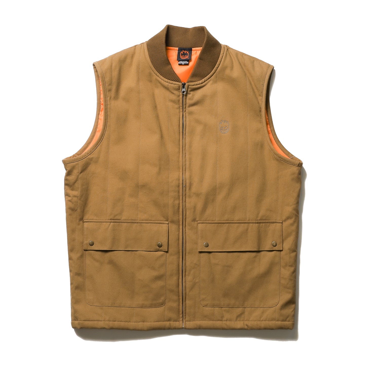 SPITFIRE / BIGHEAD CANVAS VEST (TAN)