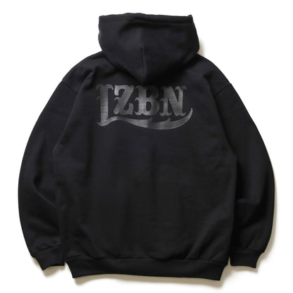 LZBN / LZBN LOGO EXTRA HEAVY PULLOVER HOODIE (ALL BLACK)