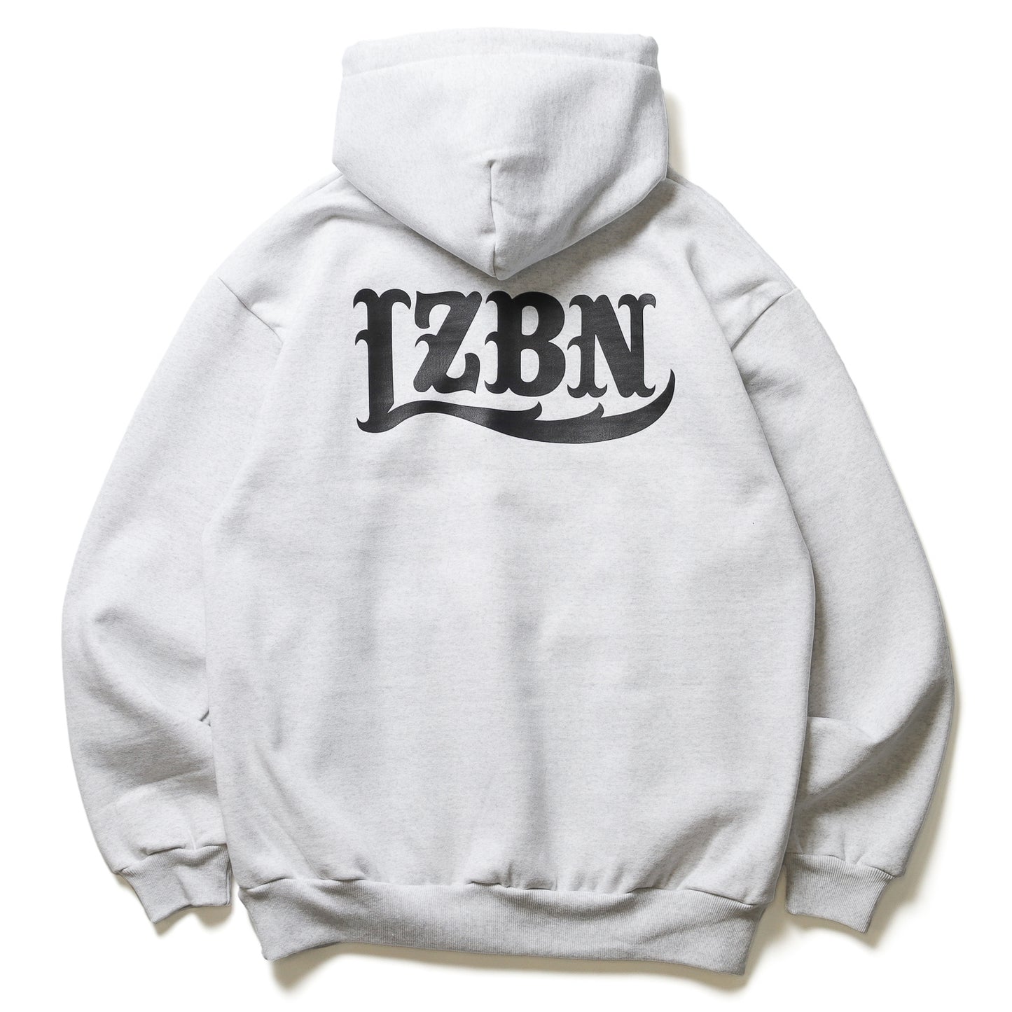 LZBN / LZBN LOGO EXTRA HEAVY PULLOVER HOODIE (ASH)