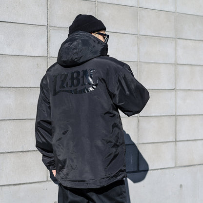 LZBN / LZBN LOGO HOODED JACKET (ALL BLACK)