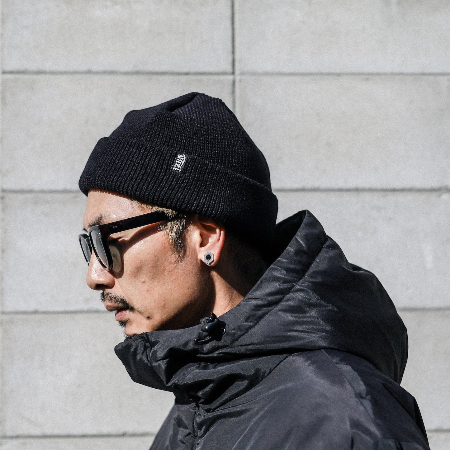 LZBN / STANDARD CHUNKY BEANIE (BLACK)