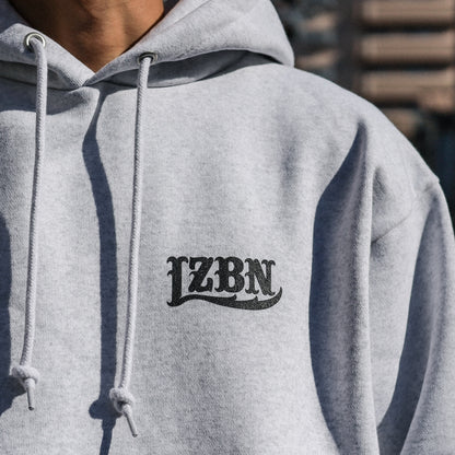 LZBN / LZBN LOGO EXTRA HEAVY PULLOVER HOODIE (ASH)