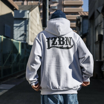 LZBN / LZBN LOGO EXTRA HEAVY PULLOVER HOODIE (ASH)