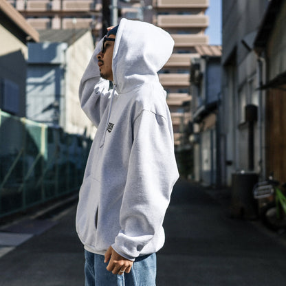 LZBN / LZBN LOGO EXTRA HEAVY PULLOVER HOODIE (ASH)