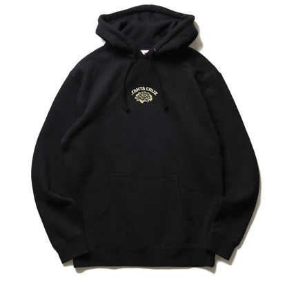 SANTA CRUZ / DRESSEN ROSE SOLO CENTER PULLOVER HOODIE (BLACK)