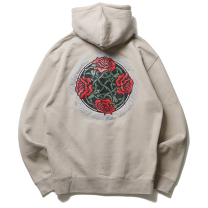 SANTA CRUZ / DRESSEN ROSE SOLO CENTER PULLOVER HOODIE (CEMENT)