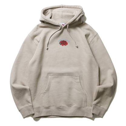 SANTA CRUZ / DRESSEN ROSE SOLO CENTER PULLOVER HOODIE (CEMENT)