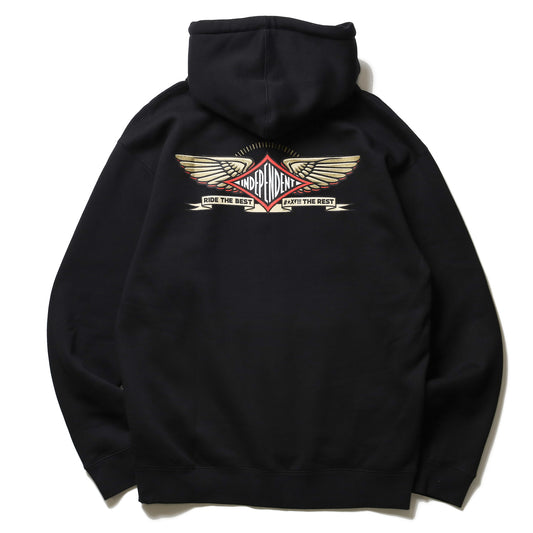 INDEPENDENT / RTB PILOT ZIP HOODIE (BLACK)