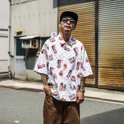VANS / POP FAST FOOD S/S SHIRT (COLORFUL FAST FOOD)