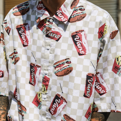 VANS / POP FAST FOOD S/S SHIRT (COLORFUL FAST FOOD)