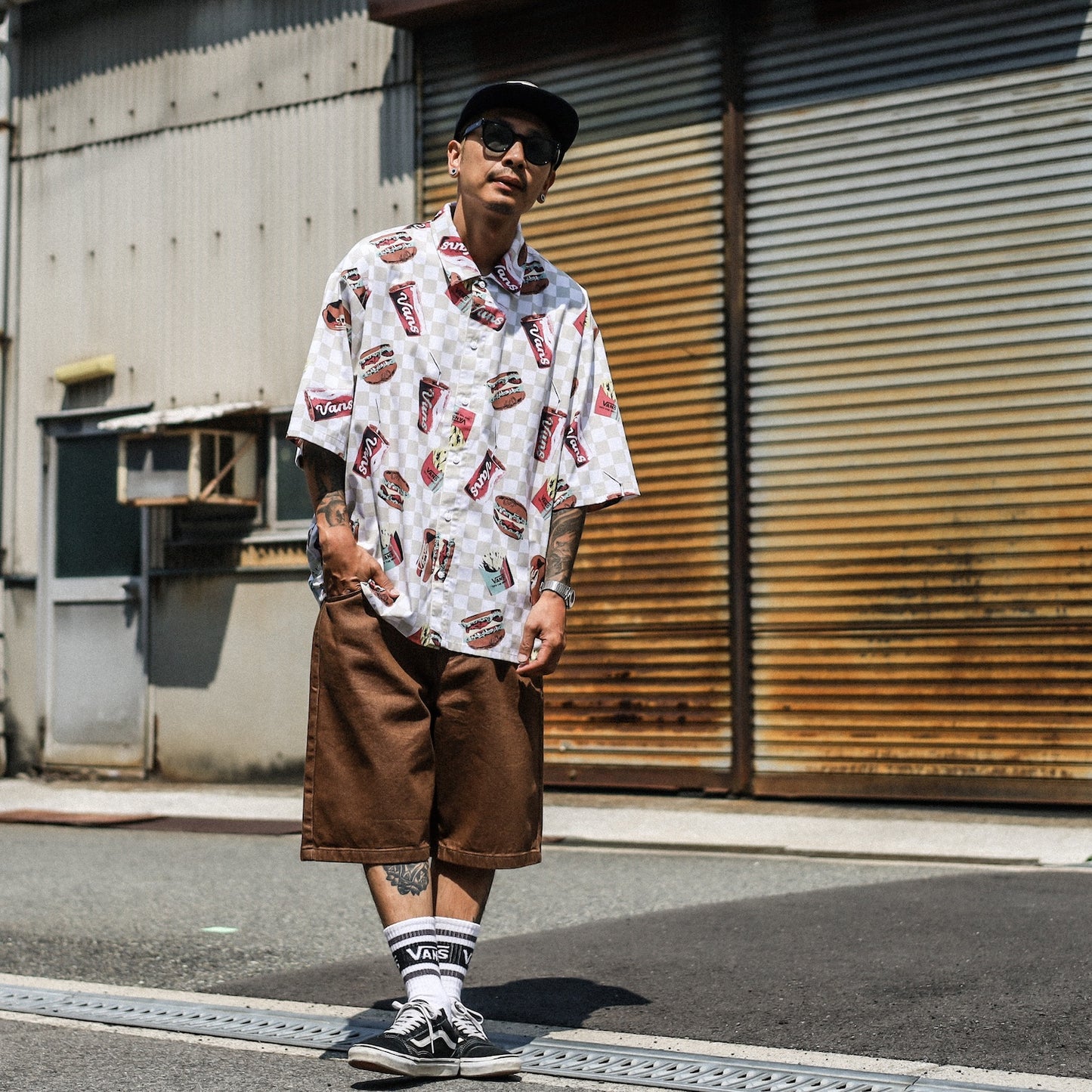 VANS / POP FAST FOOD S/S SHIRT (COLORFUL FAST FOOD)