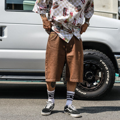 SPITFIRE / BIGHEAD DENIM SHORTS (BROWN)