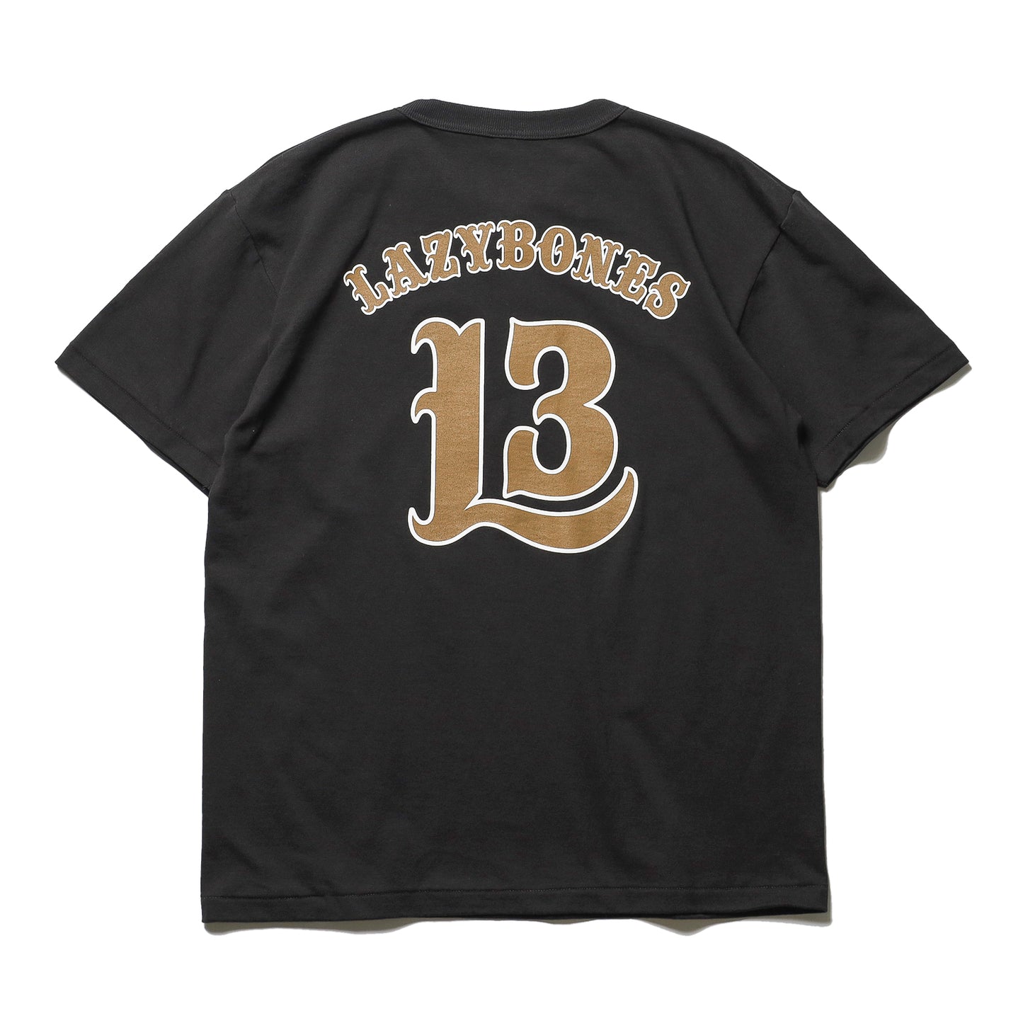 LZBN / No.13 HENLEY NECK TEE (CHARCOAL)