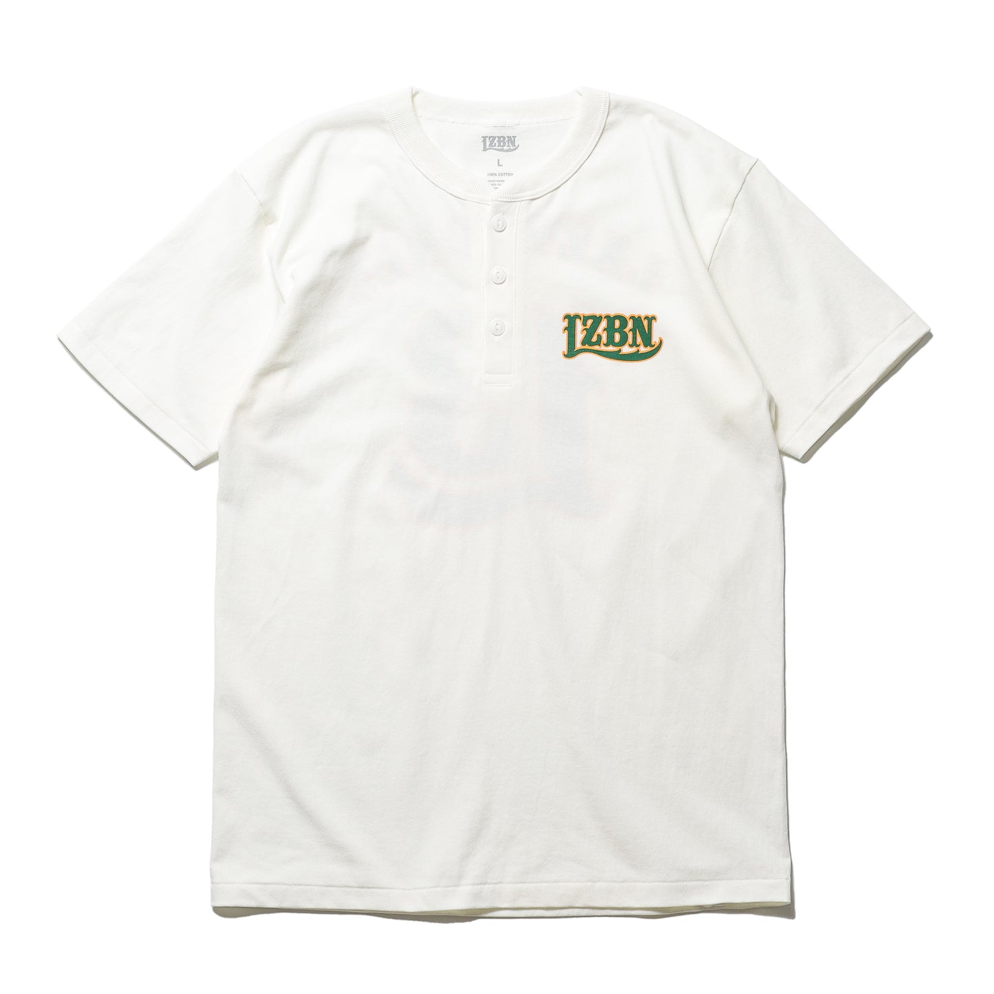 LZBN / No.13 HENLEY NECK TEE (NATURAL)