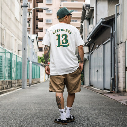 LZBN / No.13 HENLEY NECK TEE (NATURAL)