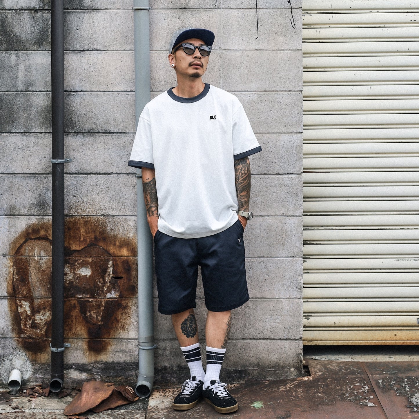 BLUCO / STRETCH LIGHT WORK SHORTS (NAVY)