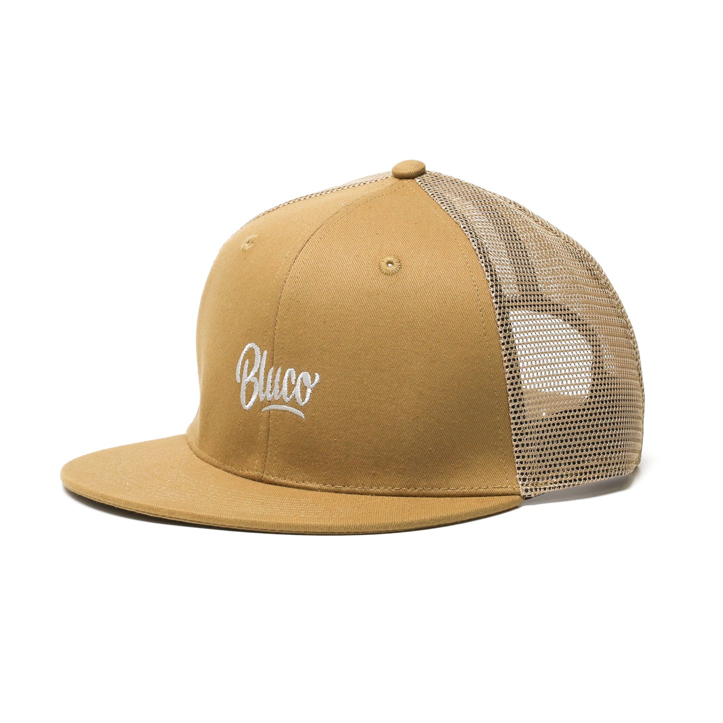 BLUCO / 6PANEL MESH CAP -SCRIPT- (KHAKI)