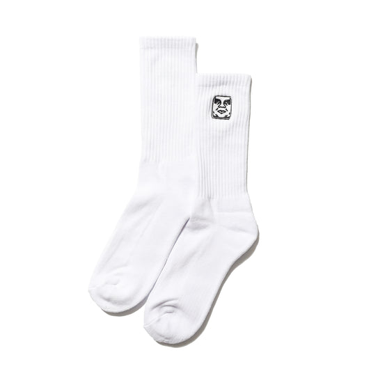 OBEY / ICON FACE SOCKS (WHITE)