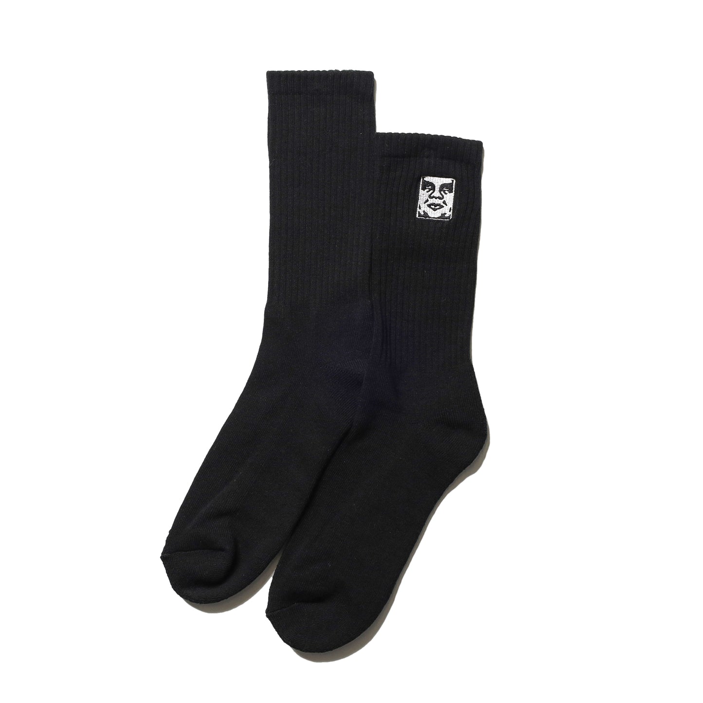 OBEY / ICON FACE SOCKS (BLACK)