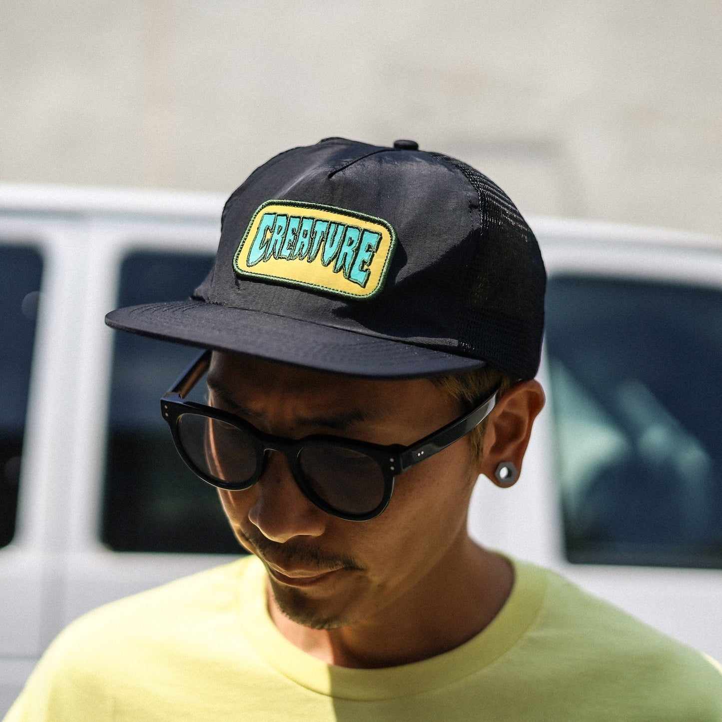 CREATURE / HAUNTED SEA MESH TRUCKER CAP (BLACK/GOLD)