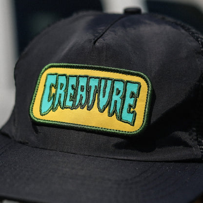 CREATURE / HAUNTED SEA MESH TRUCKER CAP (BLACK/GOLD)