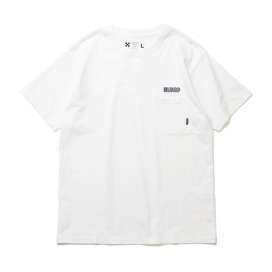 BLUCO / POCKET TEE -LOGO- (WHITE)