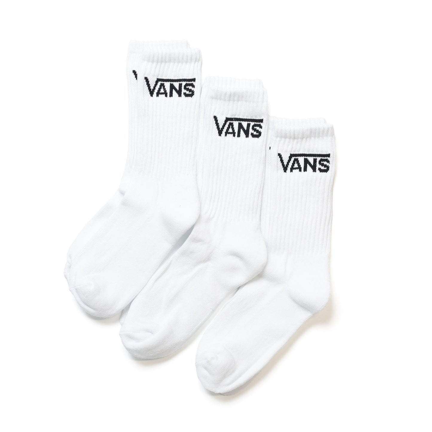 VANS / CLASSIC CREW SOCKS 3PK (WHITE)