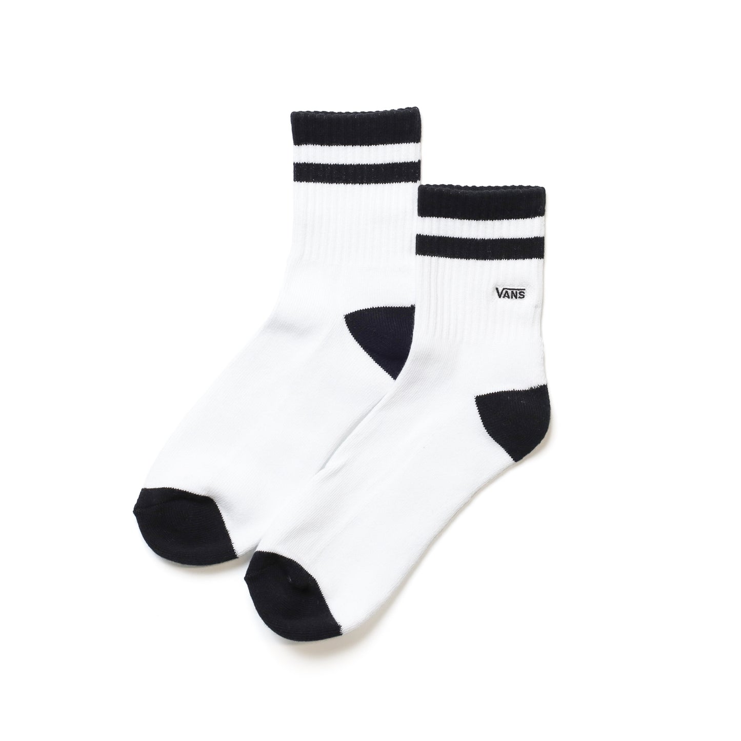 VANS / HALF CREW SOCKS (WHITE/BLACK)