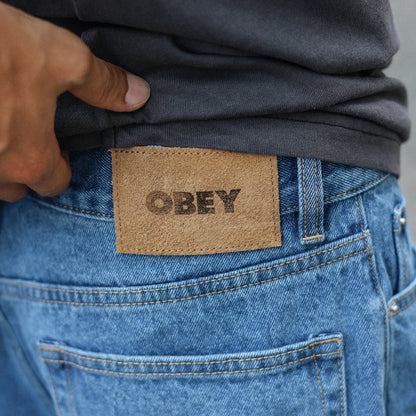 OBEY / CLASSIC BAGGY DENIM (MEDIUM STONE WASH LIGHT INDIGO)