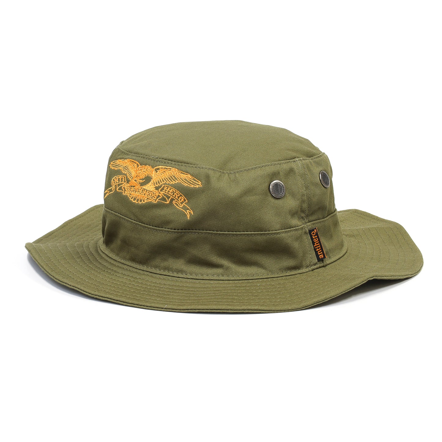ANTIHERO / BASIC EAGLE BOONIE HAT (OLIVE/ORANGE)