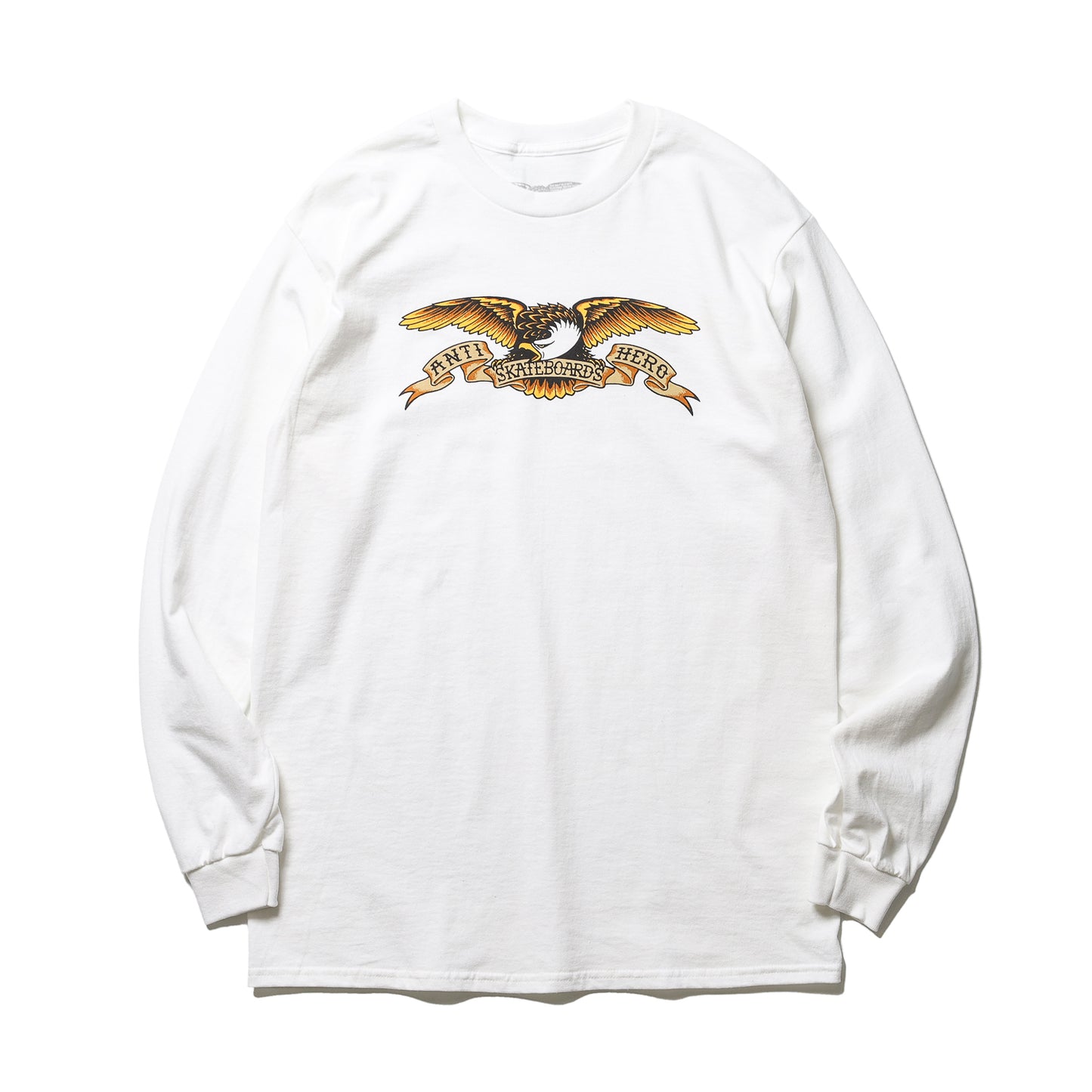 ANTIHERO / EAGLE L/S TEE (WHITE/BLACK MULTI)