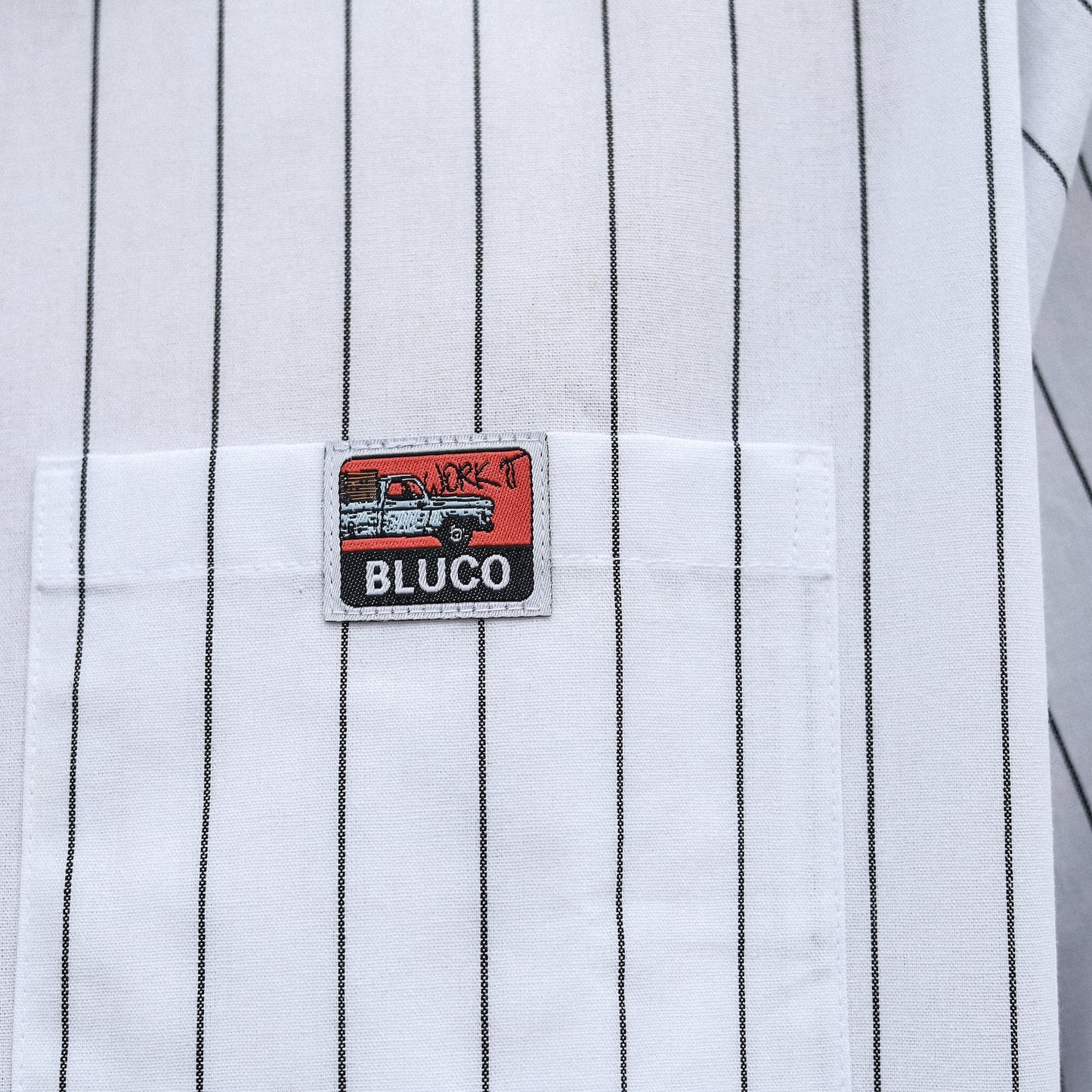 BLUCO / PULLOVER WORK SHIRT S/S (WHITE)