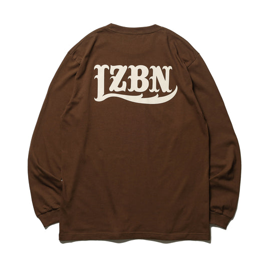 LZBN / LZBN LOGO L/S TEE (DARK BROWN)