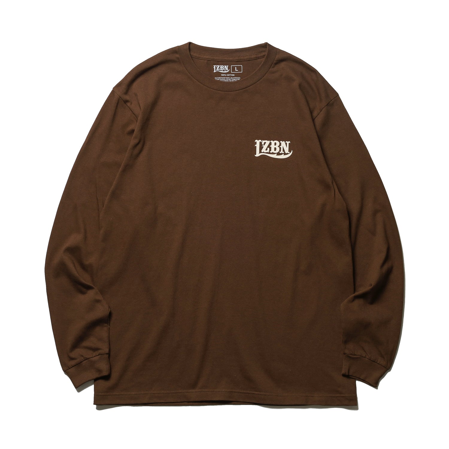 LZBN / LZBN LOGO L/S TEE (DARK BROWN) – Feelin'