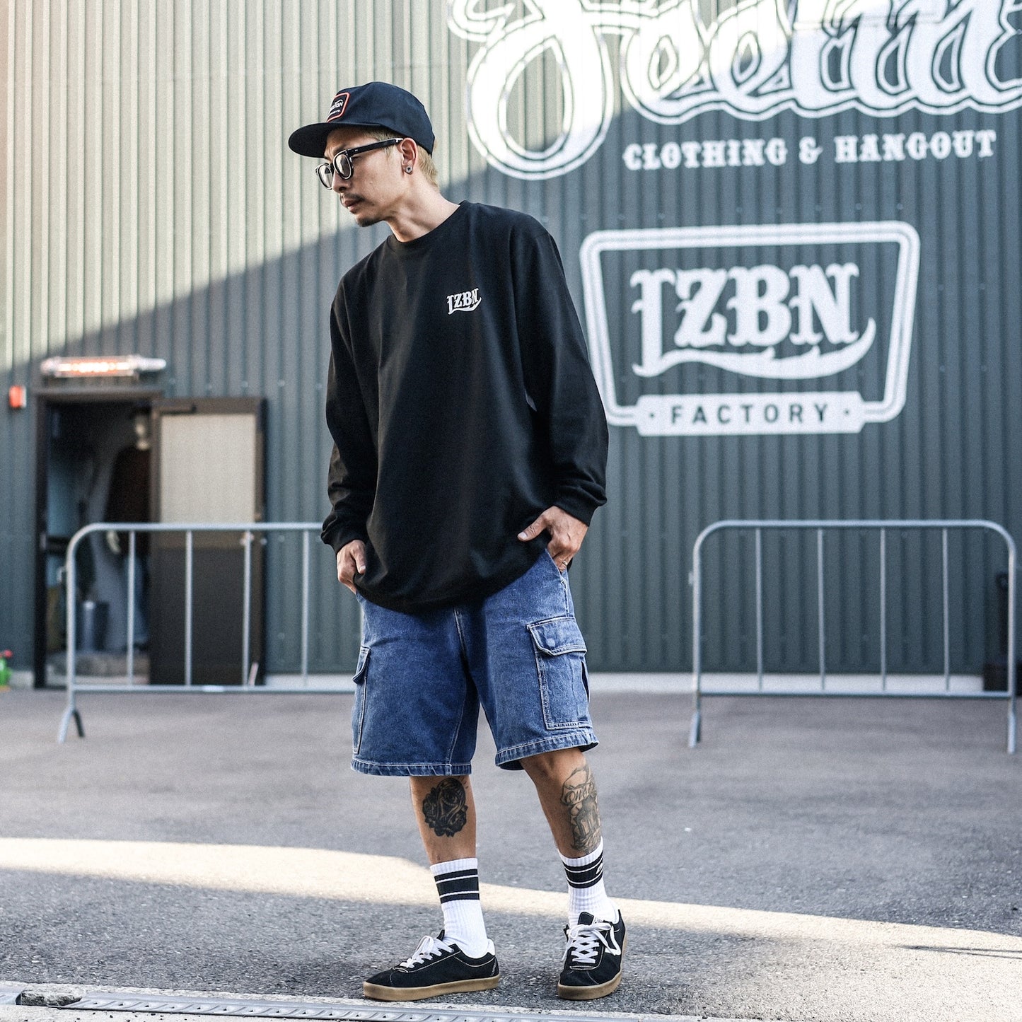 LZBN / LZBN LOGO L/S TEE (BLACK)