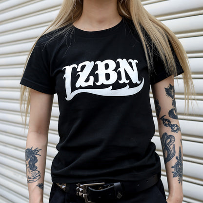 LZBN / WOMENS LZBN FRONT LOGO TEE (BLACK)