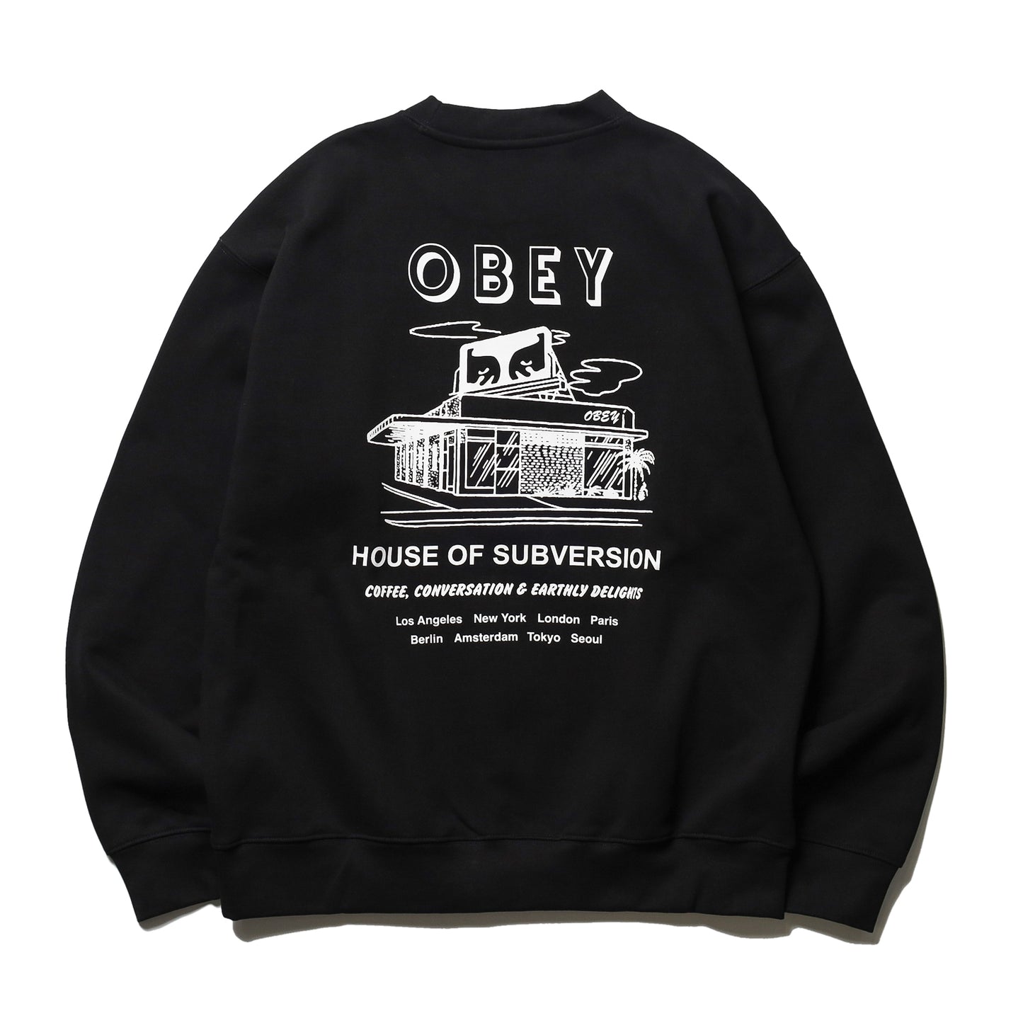 OBEY / HOUSE OF SUBVERSION CREW (BLACK)
