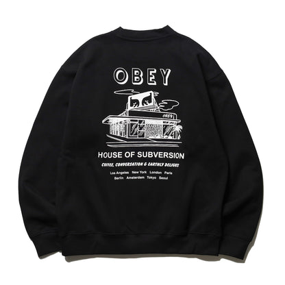 OBEY / HOUSE OF SUBVERSION CREW (BLACK)