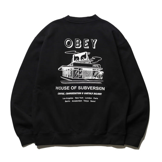 OBEY / HOUSE OF SUBVERSION CREW (BLACK)