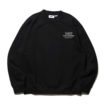 OBEY / HOUSE OF SUBVERSION CREW (BLACK)