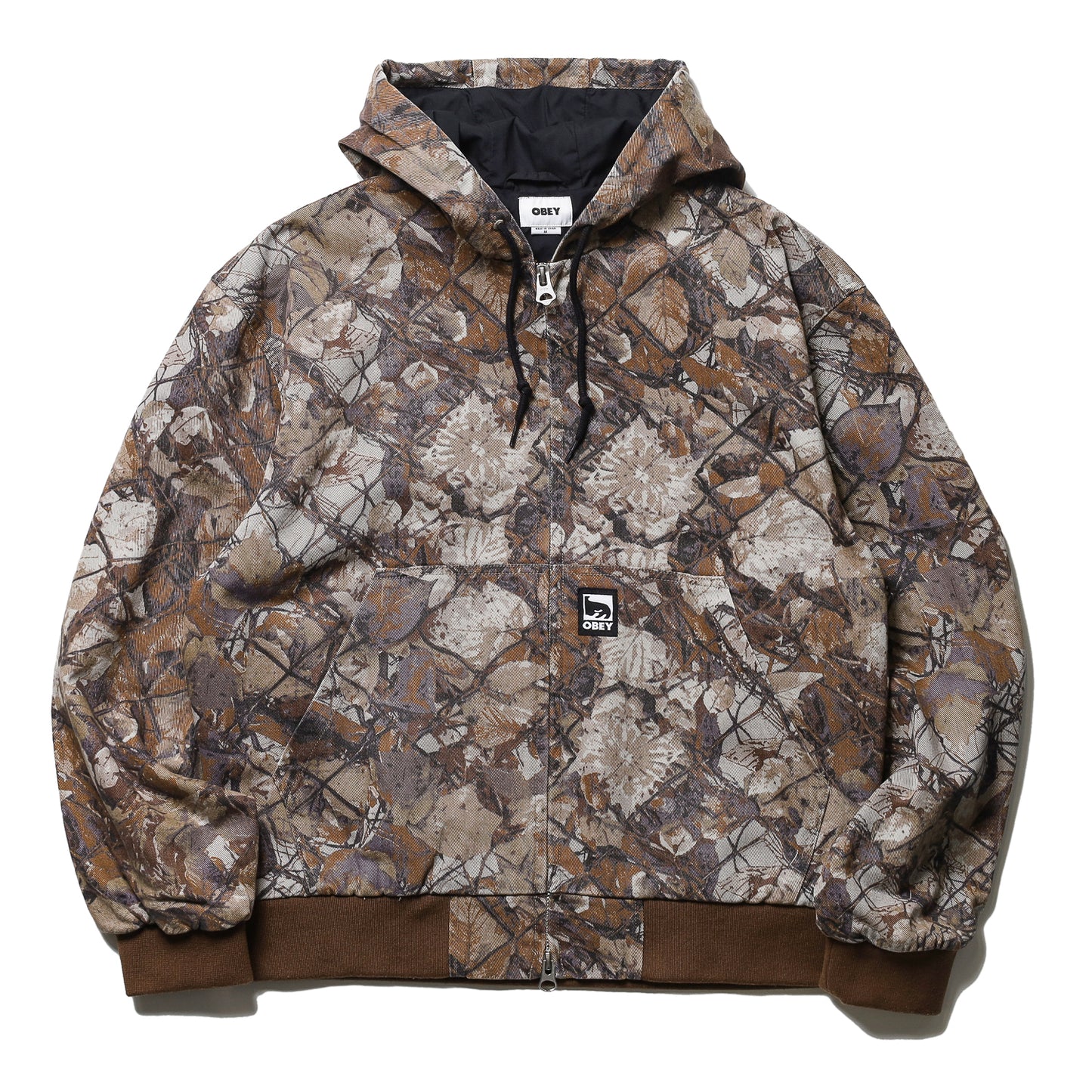 OBEY / GLEN ZIP UP JACKET (FENCE CAMO MULTI)