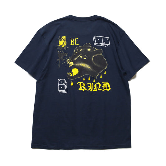 BRIXTON / BE KIND S/S STANDARD TEE (WASHED NAVY)