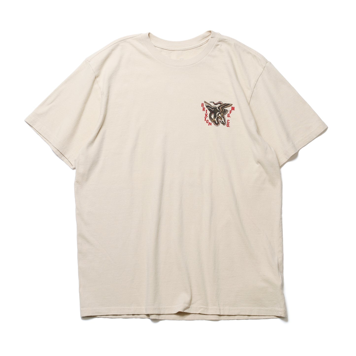 BRIXTON / BATTLE S/S STANDARD TEE (CREAM CLASSIC WASH)