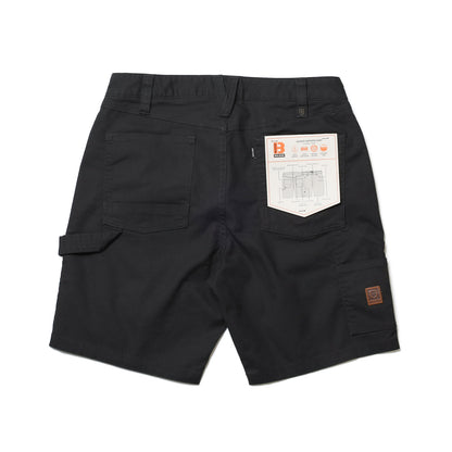 BRIXTON / BUILDERS CARPENTER SHORT (WASHED BLACK)